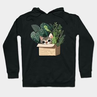 Cat In Planter Hoodie